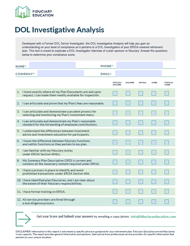 DOL Investigative Analysis